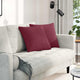 Vidaxl sofa kussens 2 pcs wijnrood 45 x 45 cm stof