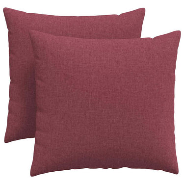 Vidaxl sofa kussens 2 pcs wijnrood 45 x 45 cm stof