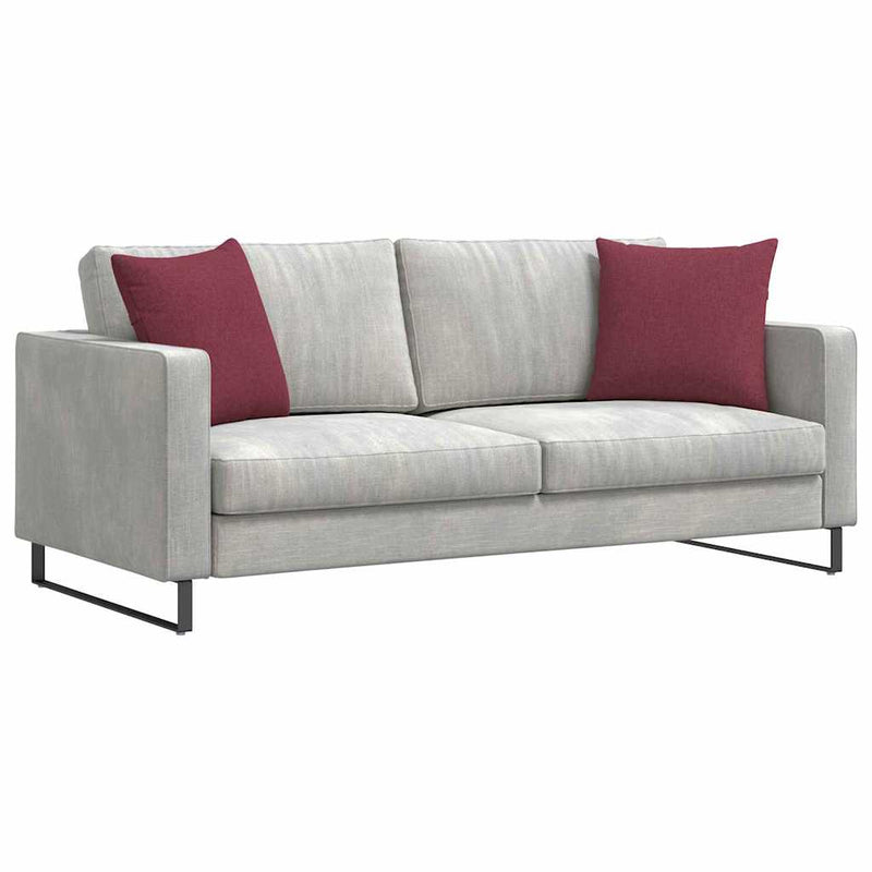 Chargez l'image dans la visionneuse de la galerie, Vidaxl sofa kussens 2 pcs wijnrood 45 x 45 cm stof
