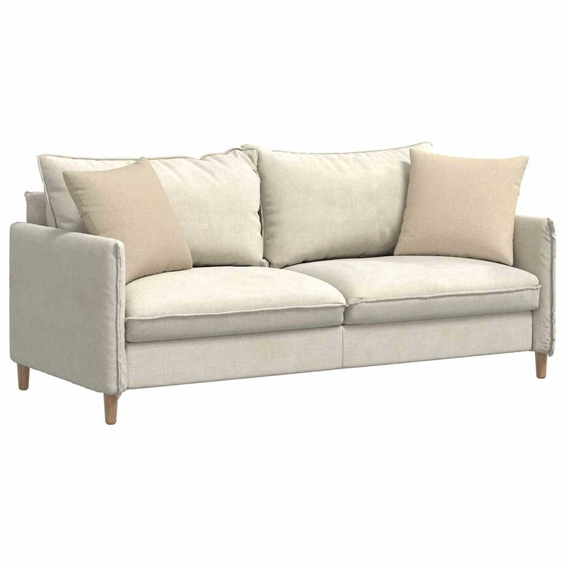 Chargez l'image dans la visionneuse de la galerie, Vidaxl sofa kussens 2 pcs crème 45 x 45 cm stof

