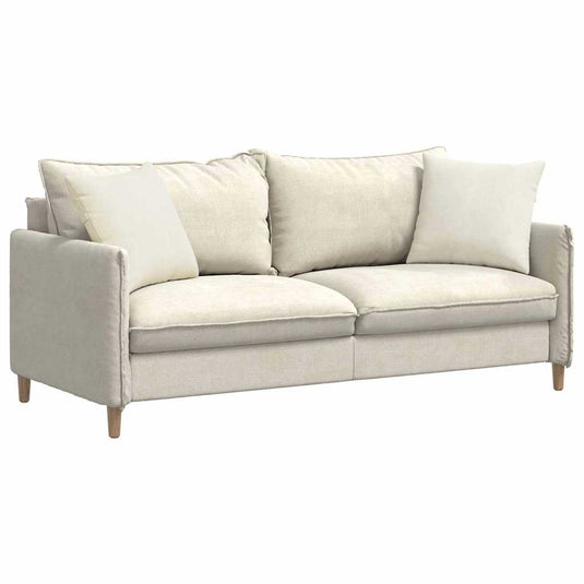 Vidaxl sofa kussens 2 stuks crème 45 x 45 cm cordstof