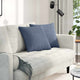 Vidaxl sofa kussens 2 stuks blauw 45 x 45 cm cordstof