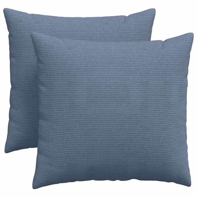 Chargez l'image dans la visionneuse de la galerie, Vidaxl sofa kussens 2 stuks blauw 45 x 45 cm cordstof

