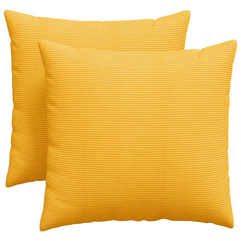 Chargez l'image dans la visionneuse de la galerie, Vidaxl sofa kussens 2 stuks lichtgeel 45 x 45 cm cordstof
