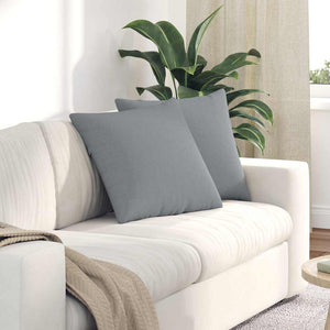 Vidaxl sofa kussens 2 pcs lichtgrijs 50 x 50 cm stof