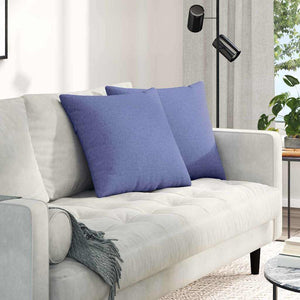 Vidaxl sofa kussens 2 pcs jeans blauw 50 x 50 cm stof