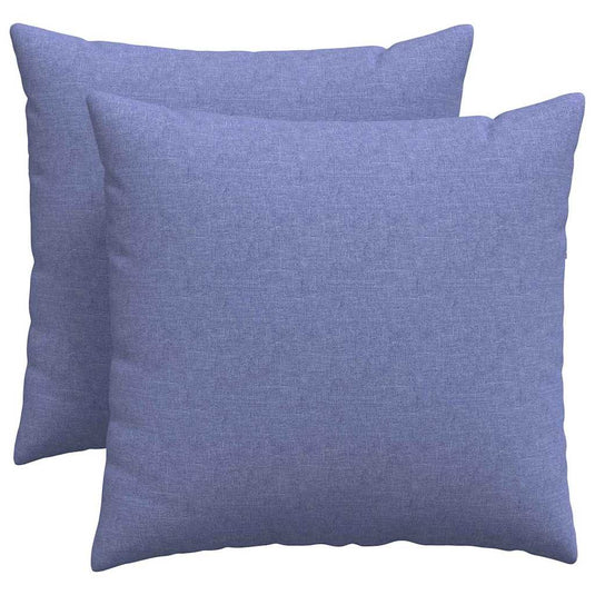 Vidaxl sofa kussens 2 pcs jeans blauw 50 x 50 cm stof
