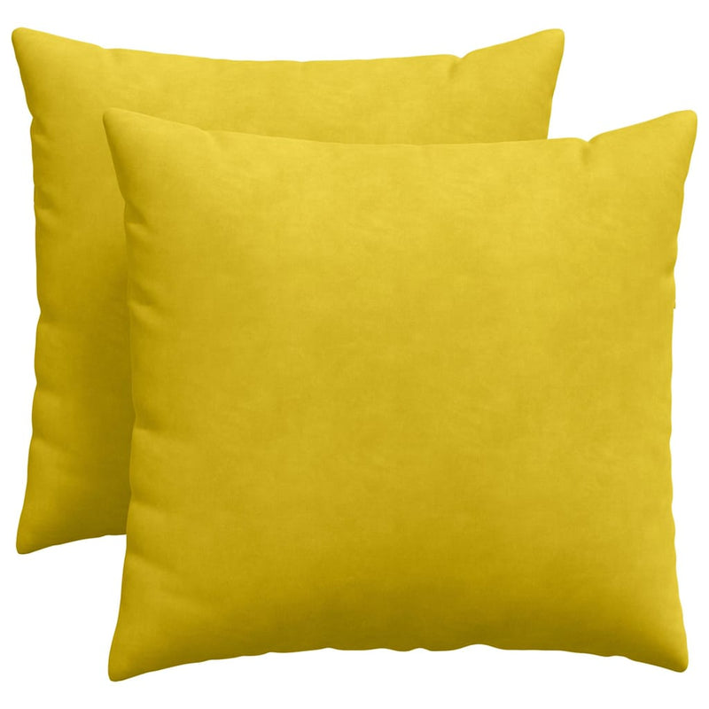 Afbeelding laden in galerijviewer, Vidaxl sofa kussens 2 stuks geel 50 x 50 cm cordstof

