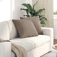 Vidaxl sofa kussens 2 stuks taupe 50 x 50 cm stof