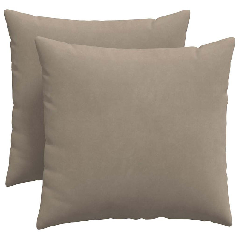 Afbeelding laden in galerijviewer, Vidaxl sofa kussens 2 stuks taupe 50 x 50 cm stof
