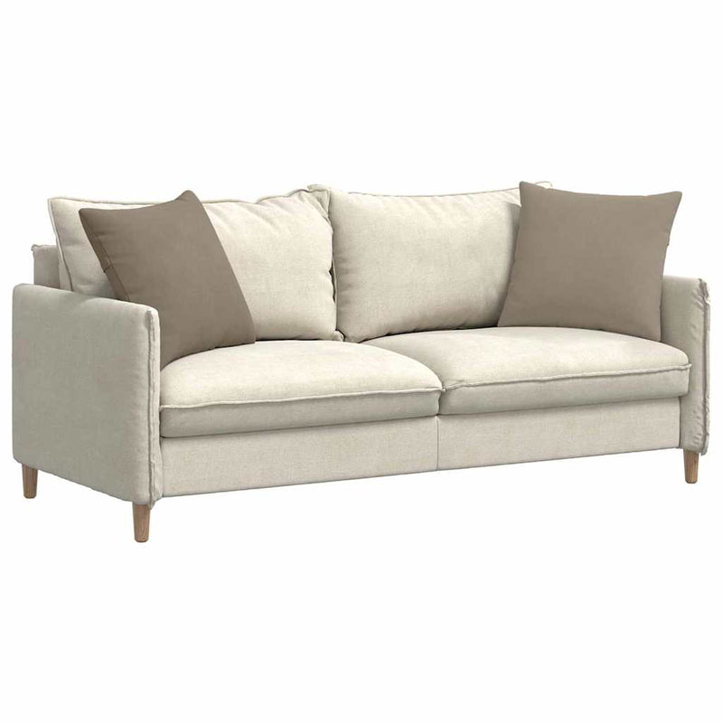 Afbeelding laden in galerijviewer, Vidaxl sofa kussens 2 stuks taupe 50 x 50 cm stof
