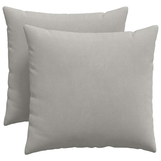 Vidaxl sofa kussens 2 stuks lichtgrijs 50 x 50 cm stof