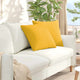 Vidaxl sofa kussens 2 stuks lichtgeel 50 x 50 cm cordstof