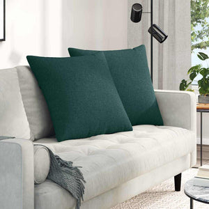 Vidaxl sofa kussens 2 pcs donkergroen 60 x 60 cm stof
