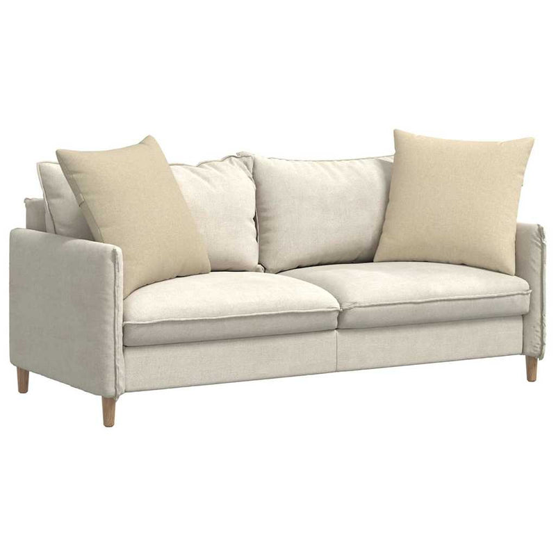Chargez l'image dans la visionneuse de la galerie, Vidaxl sofa kussens 2 pcs crème 60 x 60 cm stof
