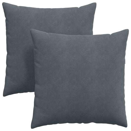 Vidaxl sofa kussens 2 stuks donkergrijs 60 x 60 cm cordstof