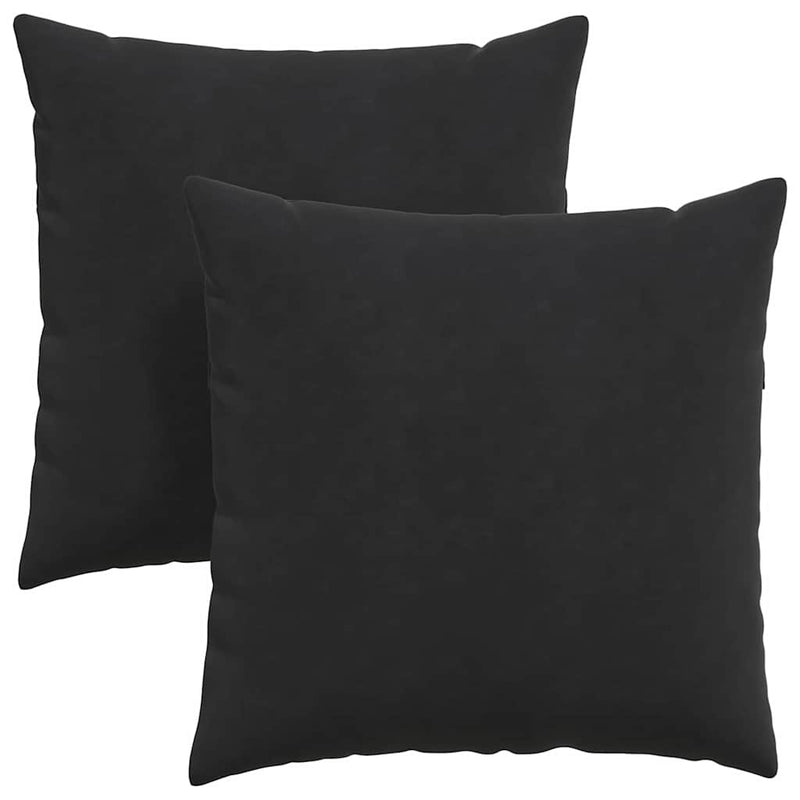 Chargez l'image dans la visionneuse de la galerie, Vidaxl sofa kussens 2 stuks zwart 60 x 60 cm cordstof
