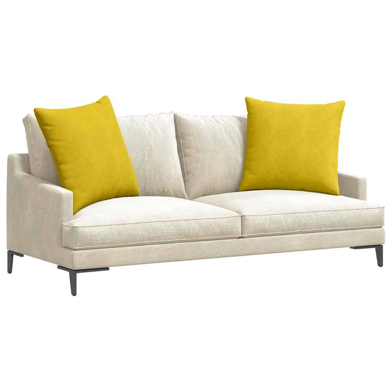Chargez l'image dans la visionneuse de la galerie, Vidaxl sofa kussens 2 stuks geel 60 x 60 cm cordstof
