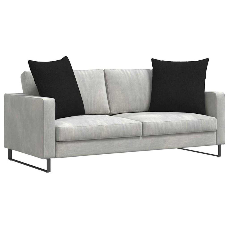 Afbeelding laden in galerijviewer, Vidaxl sofa kussens 2 pcs zwart 80 x 80 cm stof
