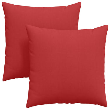 Vidaxl sofa kussens 2 pcs rood 80 x 80 cm stof