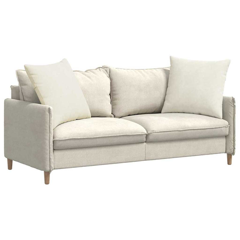 ギャラリービューアに画像をロードする, Vidaxl sofa kussens 2 stuks crème 80 x 80 cm cordstof
