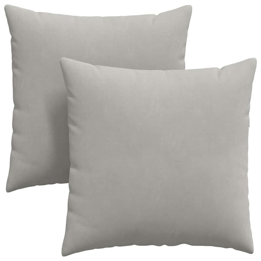 Vidaxl sofa kussens 2 stuks lichtgrijs 80 x 80 cm stof