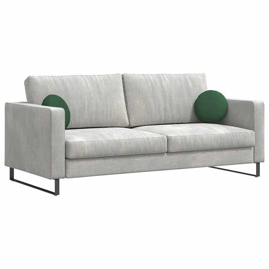 Vidaxl zitkussens 2 pcs donkergroen ø 30 cm katoen stof