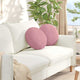 Vidaxl zitkussens 2 stuks roze ø 40 x 13 cm fluweel