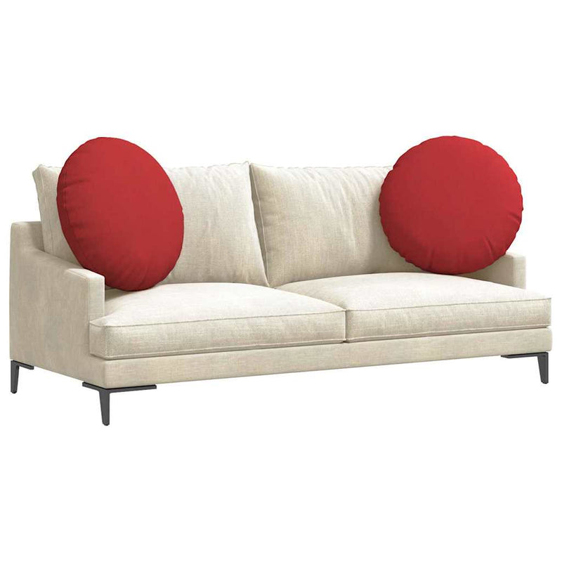 Chargez l'image dans la visionneuse de la galerie, Vidaxl zitkussens 2 pcs rood ø80 x 29 cm stof
