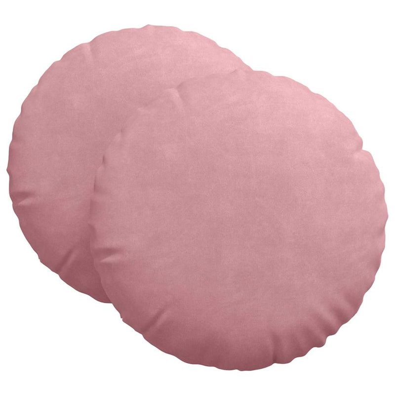 ギャラリービューアに画像をロードする, Vidaxl zitkussens 2 pcs roze ø 80 x 29 cm fluweel

