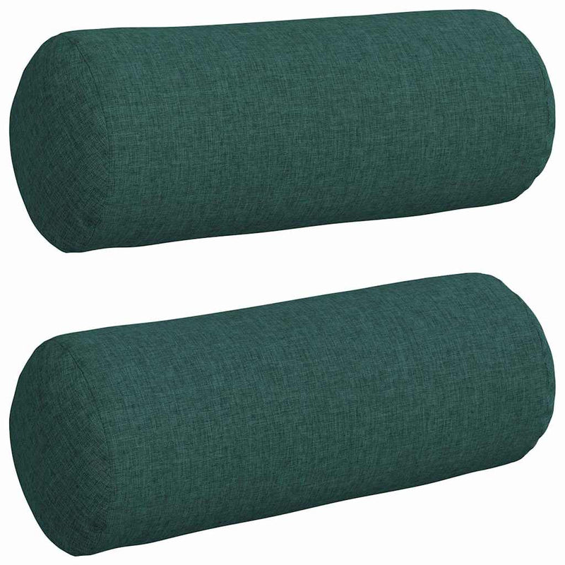 ギャラリービューアに画像をロードする, Vidaxl bolster kussens 2 stuks donkergroen ø 15 x 40 cm stof
