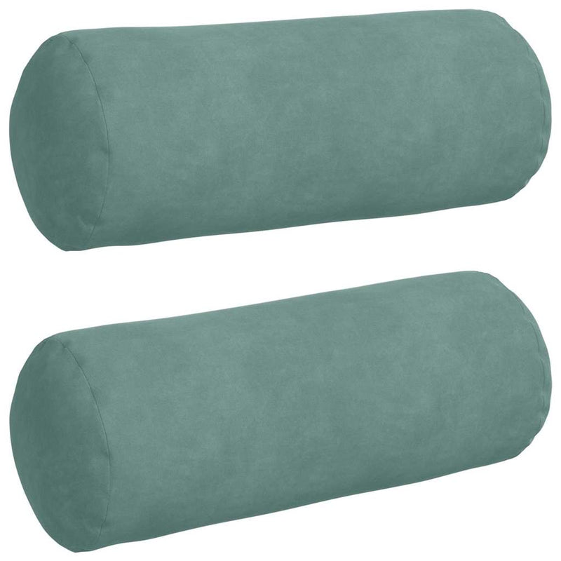 Chargez l'image dans la visionneuse de la galerie, Vidaxl bolster kussens 2 stuks zeegroen ø 15 x 40 cm cordstof
