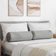 Vidaxl bolster kussens 2 stuks wolkengrijs ø 25 x 70 cm stof