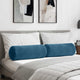 Vidaxl bolster kussens 2 stuks blauw ø 25 x 70 cm cordstof