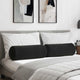 Vidaxl bolster kussens 2 stuks zwart ø 25 x 70 cm cordstof