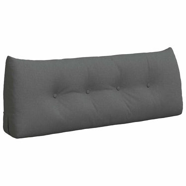 Vidaxl rugkussen donkergrijs 120 x 24 x 50 cm stof