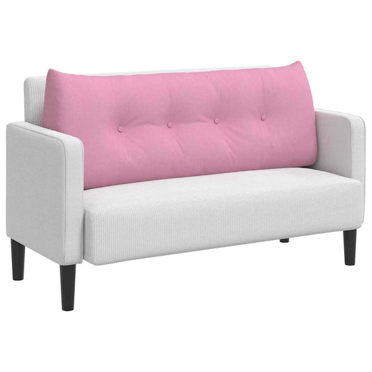 Vidaxl rugkussen roze 120 x 24 x 50 cm stof