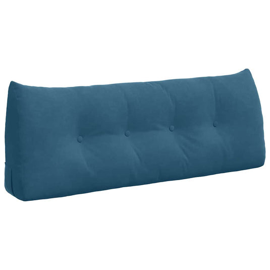 Vidaxl rugkussen blauw 120 x 24 x 50 cm fluweel