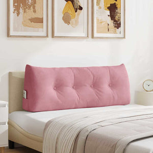 Vidaxl rugkussen roze 120 x 24 x 50 cm fluweel