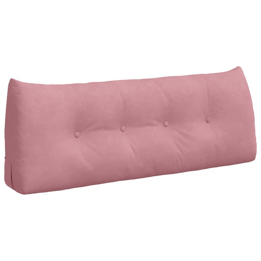 Vidaxl rugkussen roze 120 x 24 x 50 cm fluweel