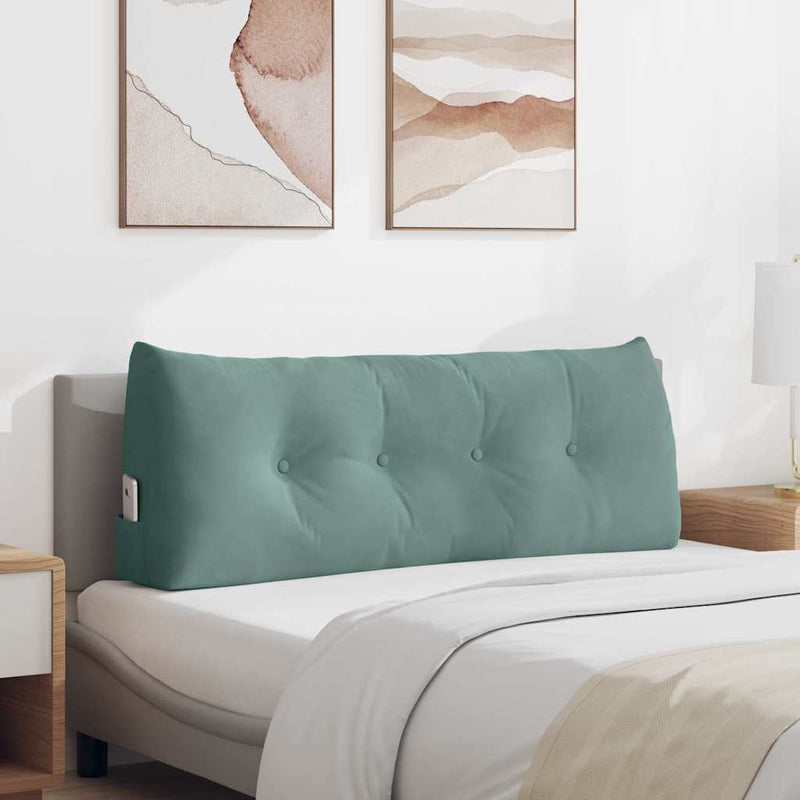 Afbeelding laden in galerijviewer, Vidaxl rugkussen zeegroen 120 x 24 x 50 cm fluweel
