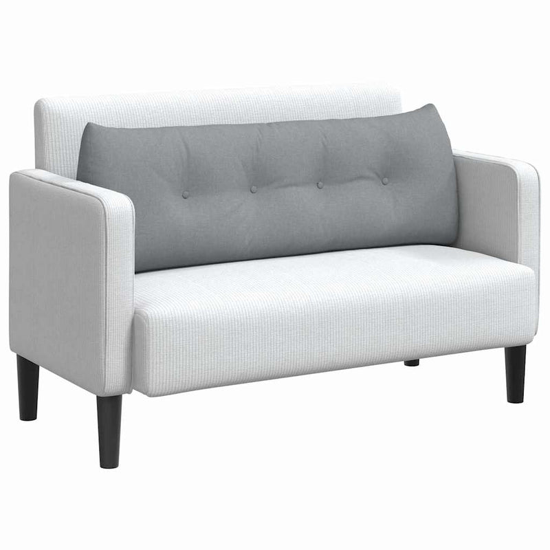 Afbeelding laden in galerijviewer, Vidaxl rugkussen lichtgrijs 140 x 24 x 50 cm stof
