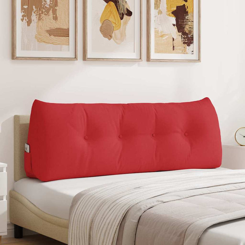 Afbeelding laden in galerijviewer, Vidaxl rugkussen rood 140 x 24 x 50 cm stof
