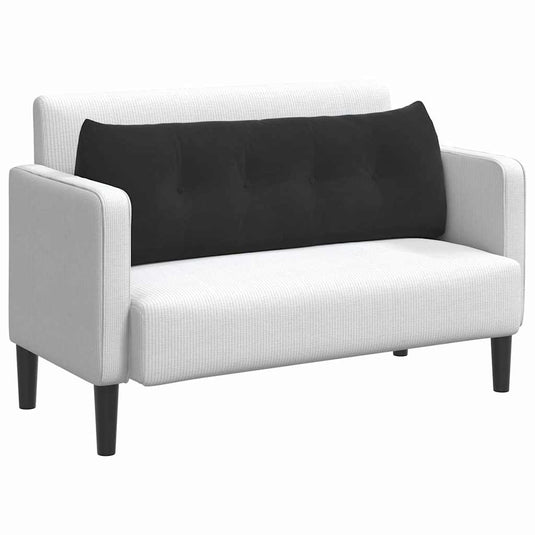 Vidaxl rugkussen zwart 140 x 24 x 50 cm fluweel