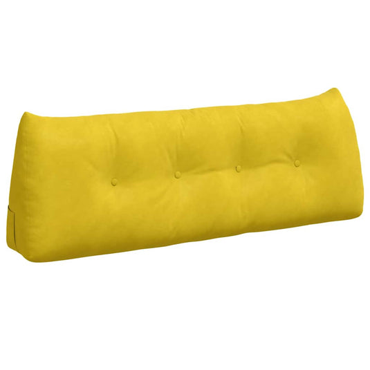 Vidaxl rugkussen geel 140 x 24 x 50 cm fluweel