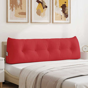 Vidaxl rugkussen rood 160 x 24 x 50 cm stof
