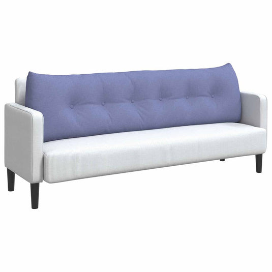 Vidaxl rugkussen jeans blauw 180 x 24 x 50 cm stof