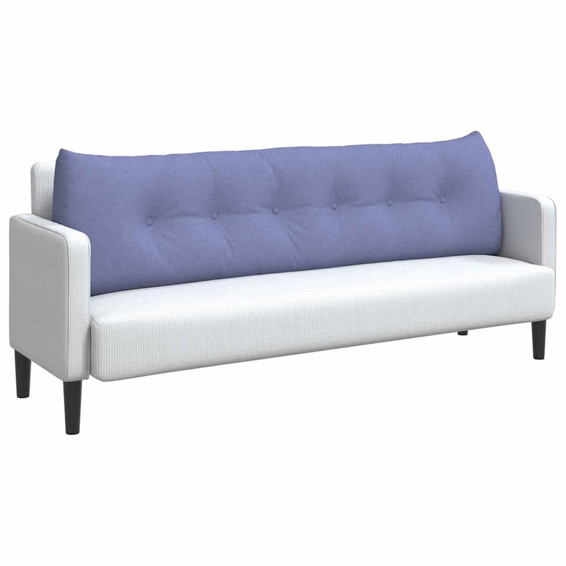 Afbeelding laden in galerijviewer, Vidaxl rugkussen jeans blauw 180 x 24 x 50 cm stof
