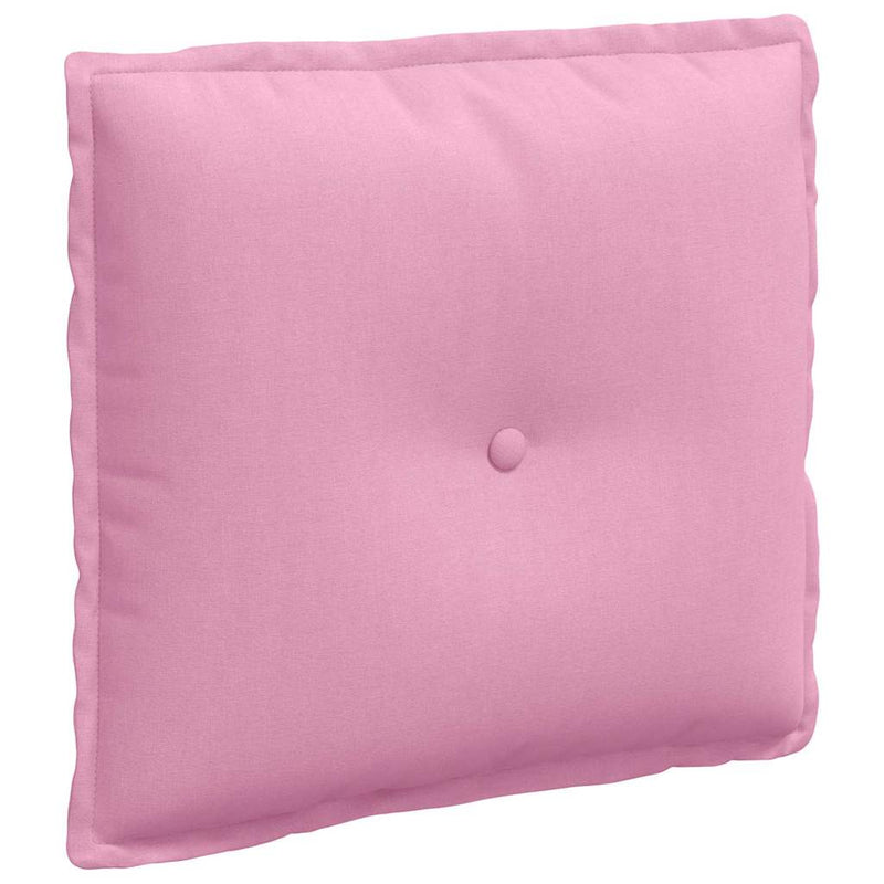 Afbeelding laden in galerijviewer, Vidaxl rugkussen roze 50 x 19 x 45 cm stof
