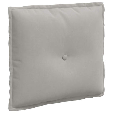 Vidaxl rugkussen lichtgrijs 50 x 45 cm microvezel stof